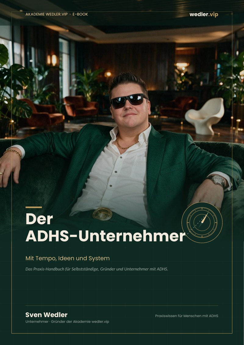 Cover: Der ADHS-Unternehmer – Mit Tempo, Ideen und System